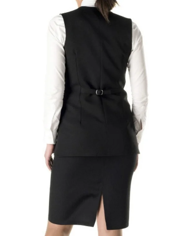 Women Restaurant & Bar Uniform Set Black